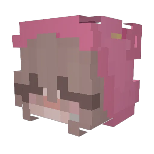 Haunt Minecraft avatar head, 3D render