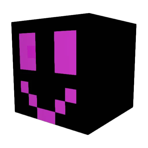 Hauntaa Minecraft avatar head, 3D render