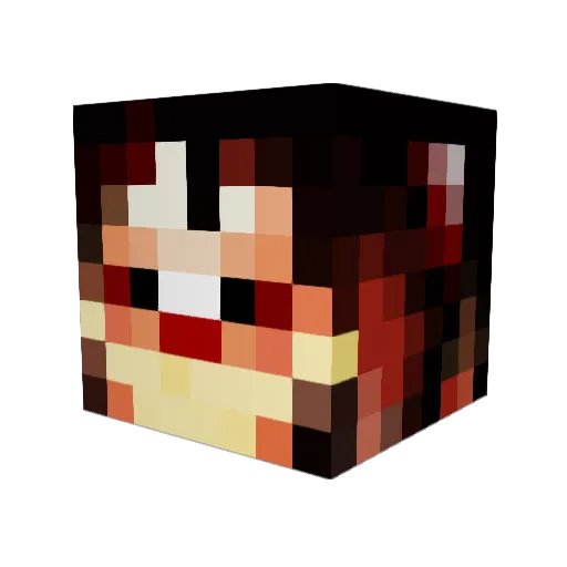 HauntedCasser0le Minecraft avatar head, 3D render