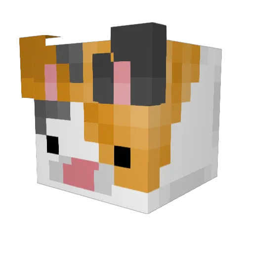 HauntedCherub Minecraft avatar head, 3D render