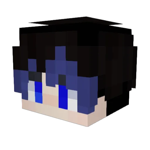 HauntedGamer64 Minecraft avatar head, 3D render