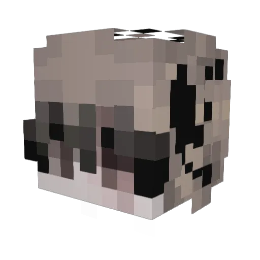 HauntedHollows Minecraft avatar head, 3D render
