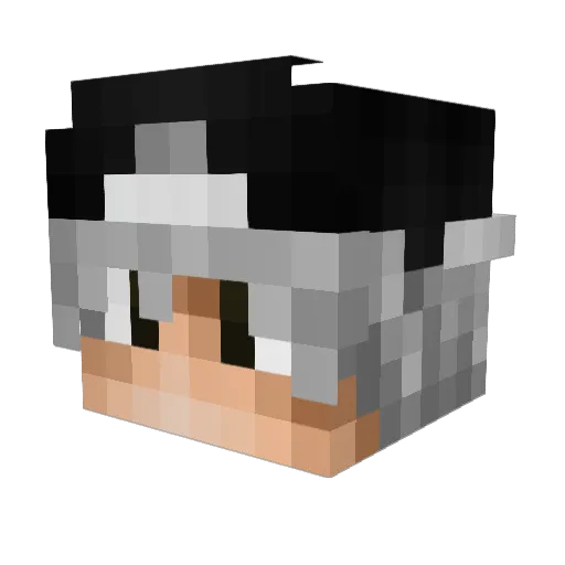 Haunted_Phil Minecraft avatar head, 3D render