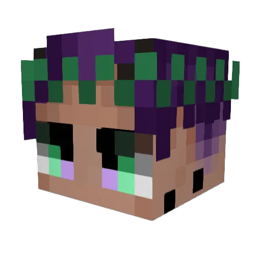 Haunted_VT Minecraft avatar head, 3D render