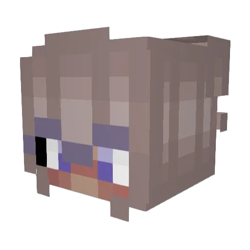 Haunted__Boo Minecraft avatar head, 3D render