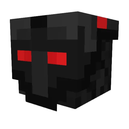 Hauntedash Minecraft avatar head, 3D render