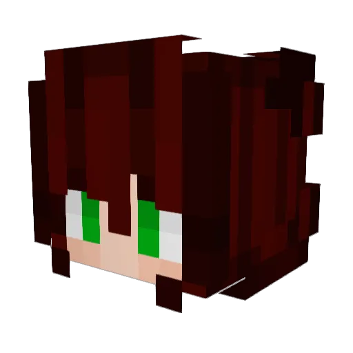 Hauntedsmoke Minecraft avatar head, 3D render