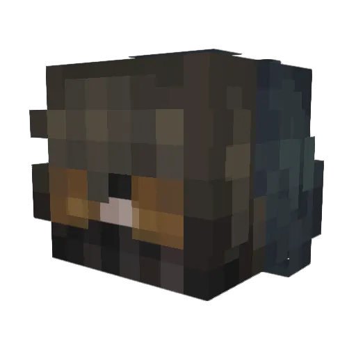 HauntingHuesPNG Minecraft avatar head, 3D render