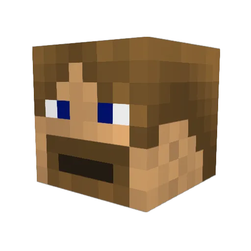 HauntingSpectre Minecraft avatar head, 3D render