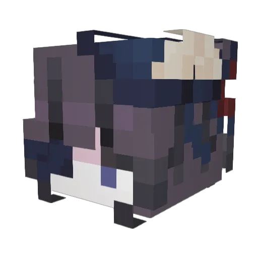 Hauntles Minecraft avatar head, 3D render