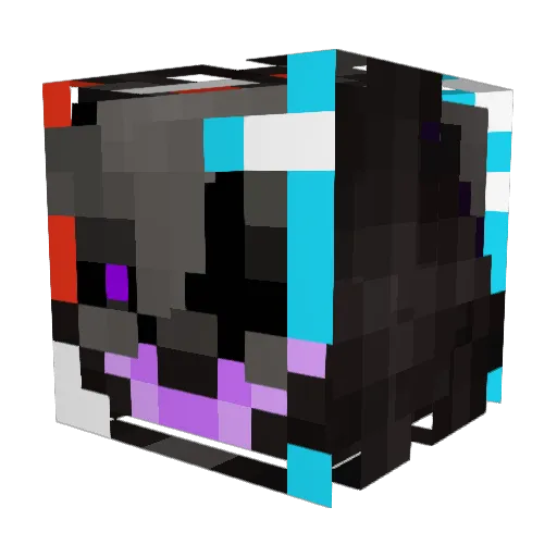 Hauraizon Minecraft avatar head, 3D render