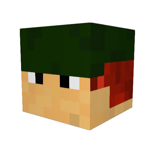 HausDJ5 Minecraft avatar head, 3D render