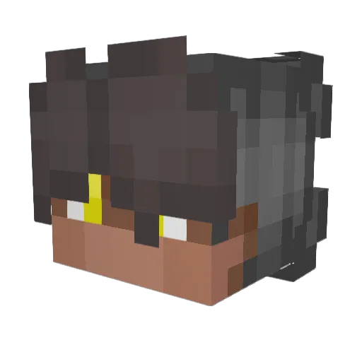 Hause13 Minecraft avatar head, 3D render