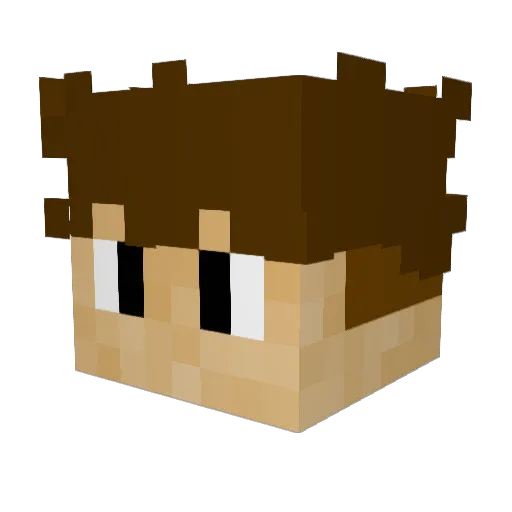 Hauser995 Minecraft avatar head, 3D render