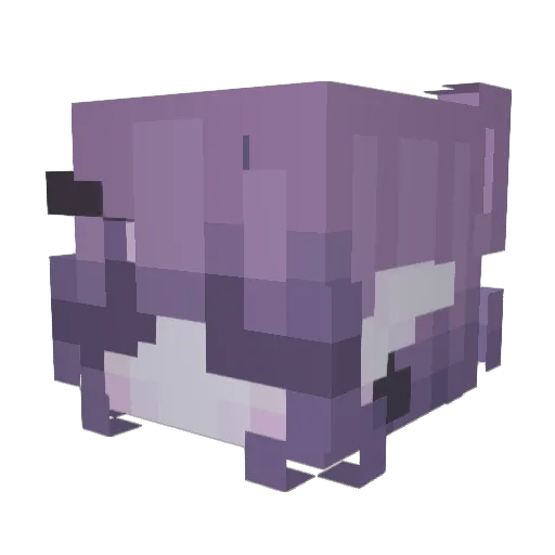 Hausilla Minecraft avatar head, 3D render