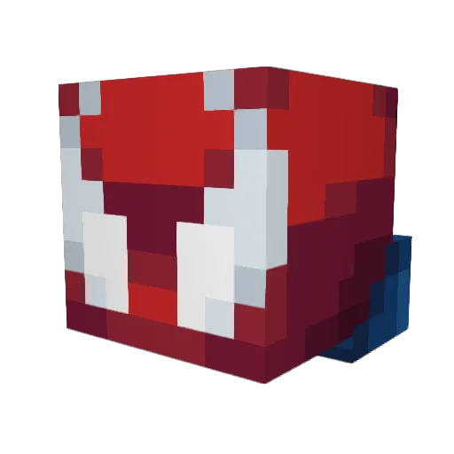 Haussa Minecraft avatar head, 3D render