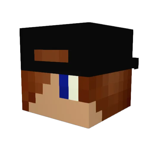 Hauswurst Minecraft avatar head, 3D render
