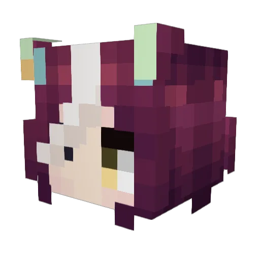 Havadreath Minecraft avatar head, 3D render