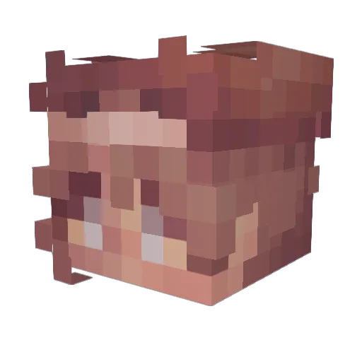Havala Minecraft avatar head, 3D render