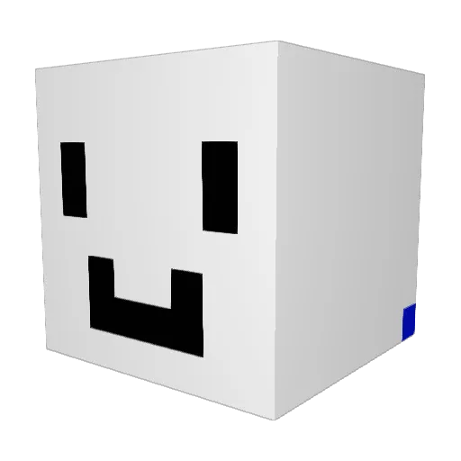 HaveAjar Minecraft avatar head, 3D render
