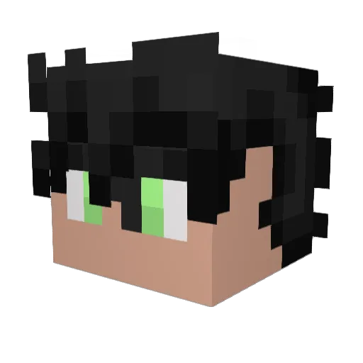 HaveYouMetMe Minecraft avatar head, 3D render