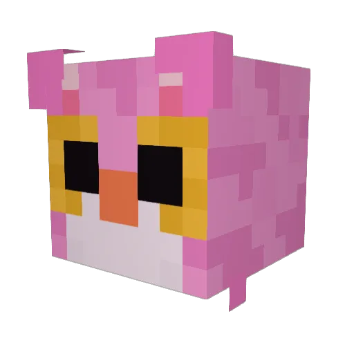 Haveafreechair Minecraft avatar head, 3D render