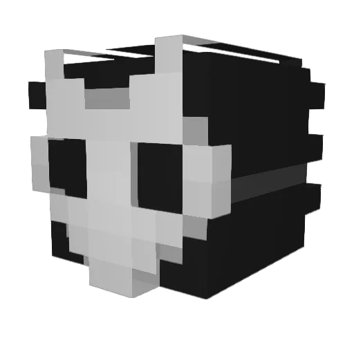 Havec Minecraft avatar head, 3D render