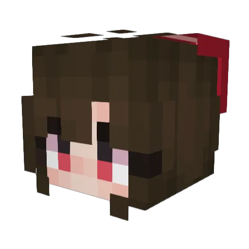HavenRayven Minecraft avatar head, 3D render