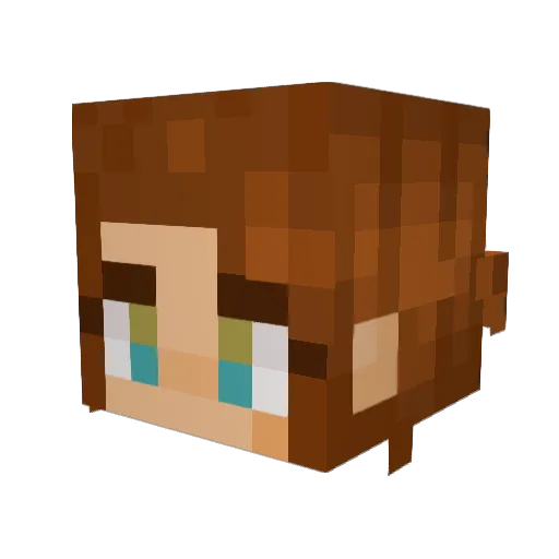 Havenbg Minecraft avatar head, 3D render