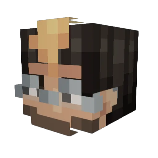 Haveriko1 Minecraft avatar head, 3D render