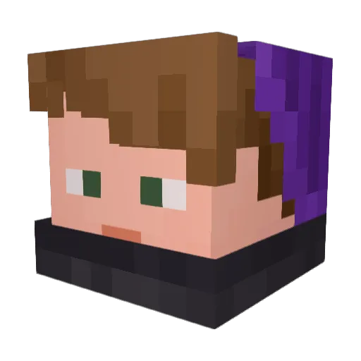 HaviFPS Minecraft avatar head, 3D render