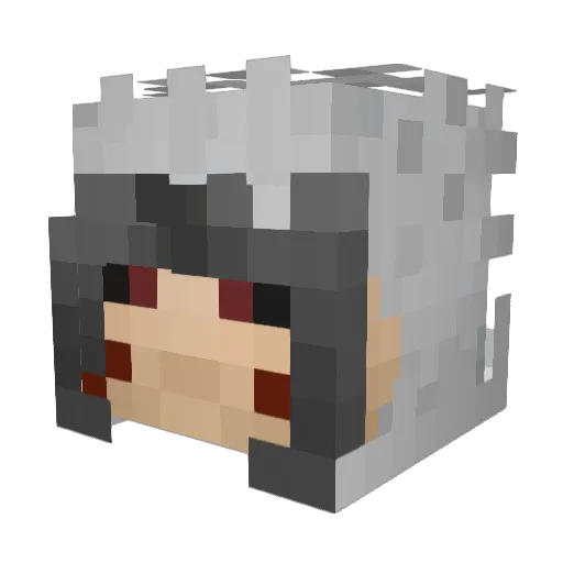 Havi_G Minecraft avatar head, 3D render
