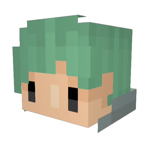 Haviii Minecraft avatar head, 3D render