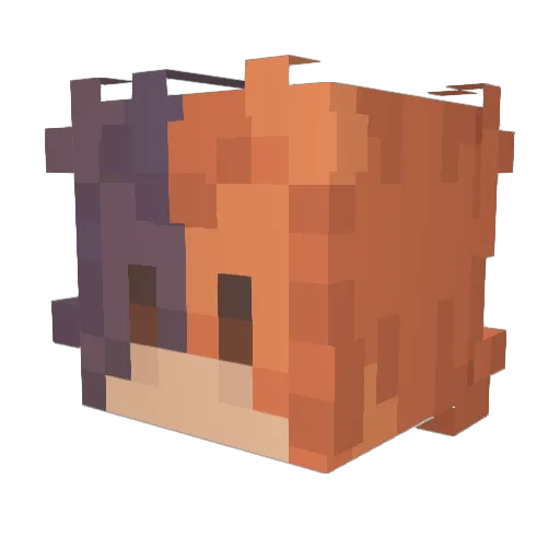 Havin Minecraft avatar head, 3D render