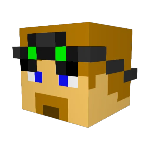 Havisssss Minecraft avatar head, 3D render