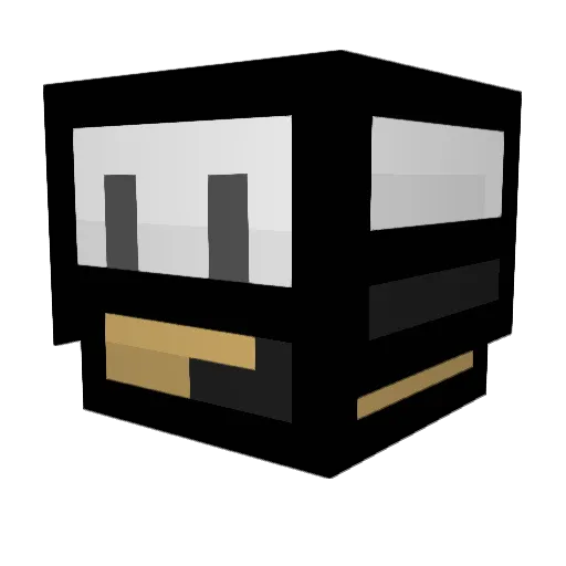 HavocHybrid Minecraft avatar head, 3D render