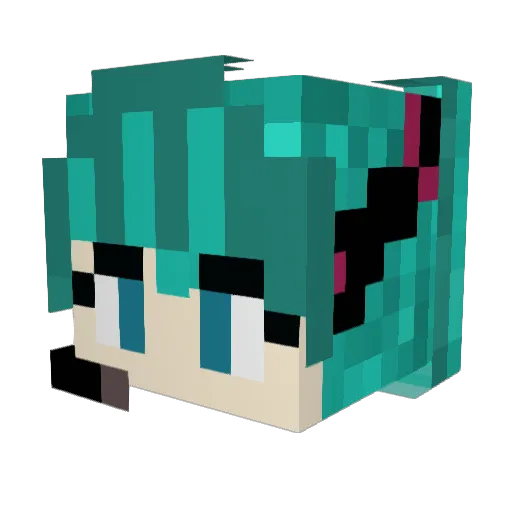 HavocIdk Minecraft avatar head, 3D render