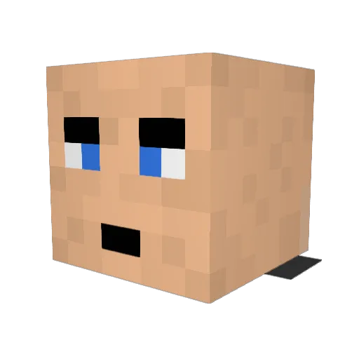 HavocMasterChief Minecraft avatar head, 3D render