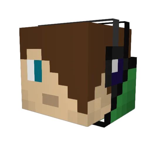 HavocOfMind Minecraft avatar head, 3D render