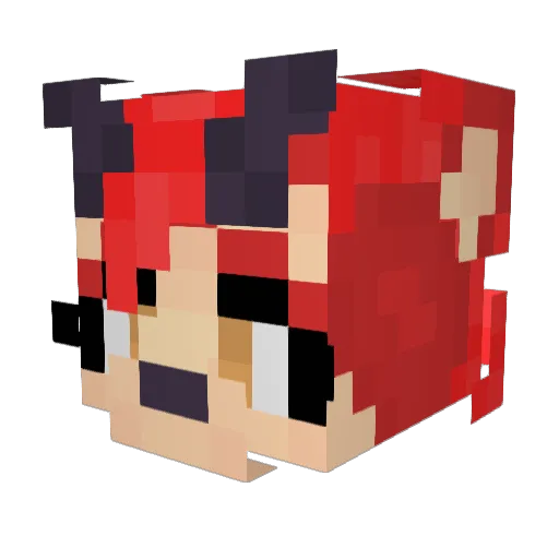 HavocRoll Minecraft avatar head, 3D render