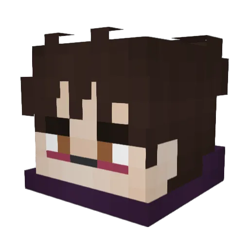 Havoc_0 Minecraft avatar head, 3D render