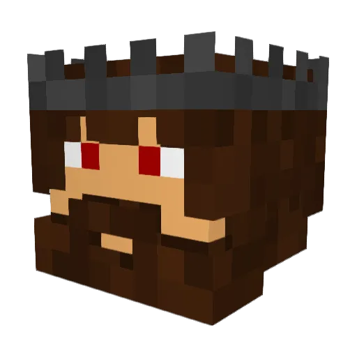 Havok101 Minecraft avatar head, 3D render