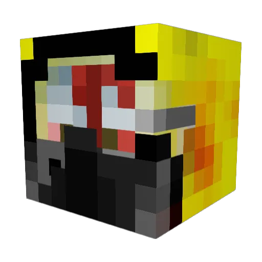 HavokLurch Minecraft avatar head, 3D render