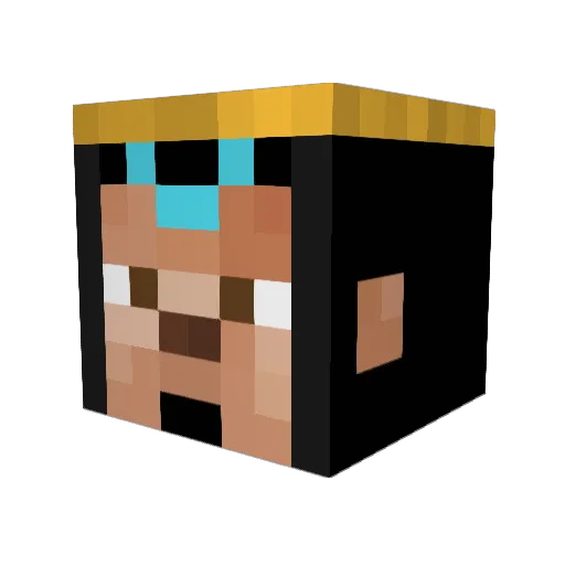 Havok_Alpha Minecraft avatar head, 3D render