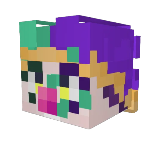 Havrefras Minecraft avatar head, 3D render