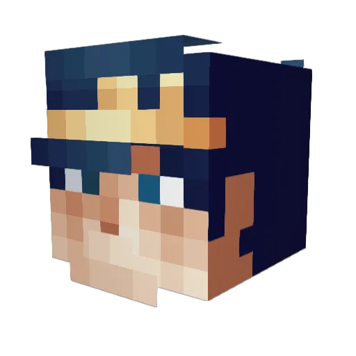 HawK1592 Minecraft avatar head, 3D render