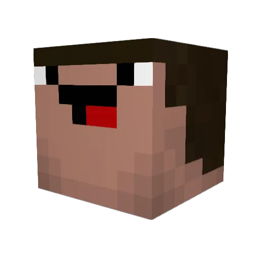 HawYangg Minecraft avatar head, 3D render