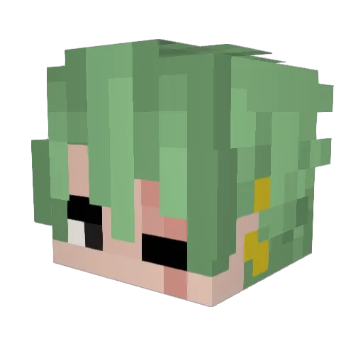 Hawck1l Minecraft avatar head, 3D render
