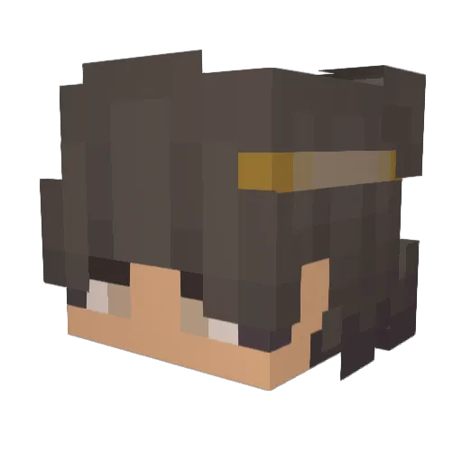 HawiYT Minecraft avatar head, 3D render