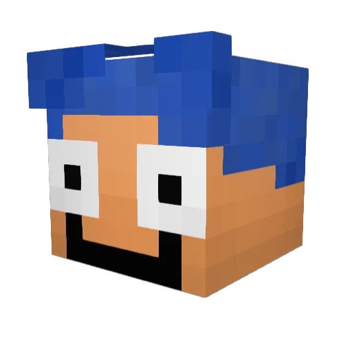 Hawk7878 Minecraft avatar head, 3D render